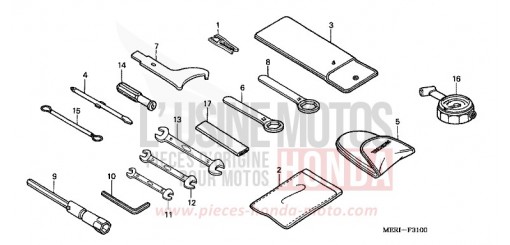 OUTILS CBF600S5 de 2005